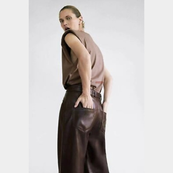 HOST PICK💗 ZARA High-Rise Leather Pants (NWT)🪄✨ - Picture 5 of 7